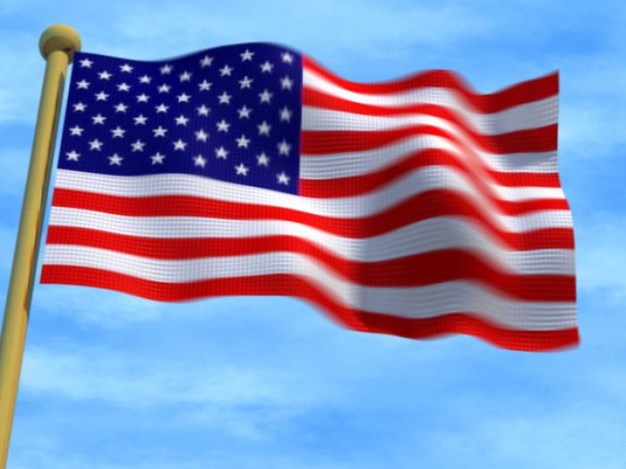 free animated clip art american flag - photo #38