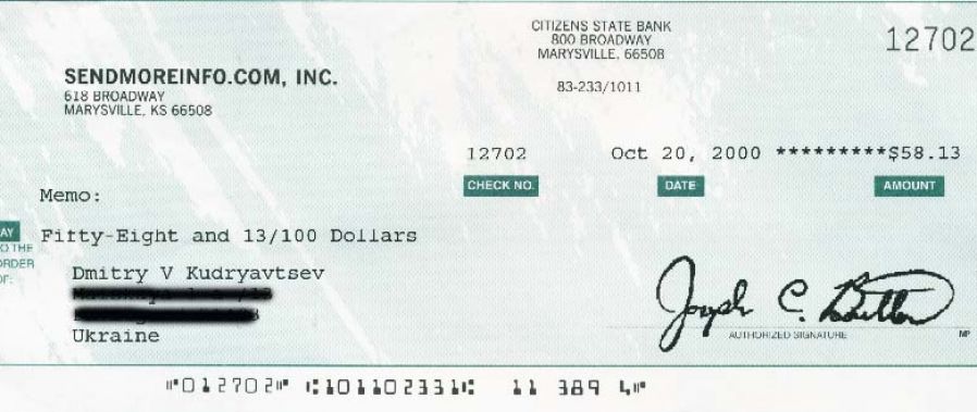 How To Write A Cheque With Cents